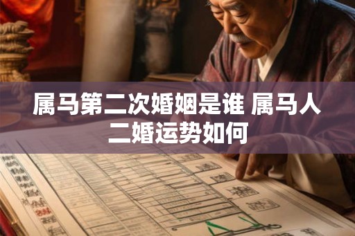 属马第二次婚姻是谁 属马人二婚运势如何 属马第二次婚姻是谁 属马人二婚运势如何