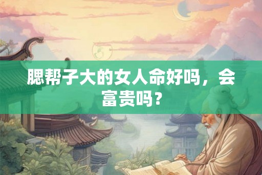 腮帮子大的女人命好吗,会富贵吗? 腮帮子大的女人命好吗,会富贵吗?