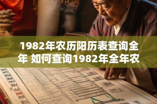 1982年农历阳历表查询全年 如何查询1982年全年农历阳历表