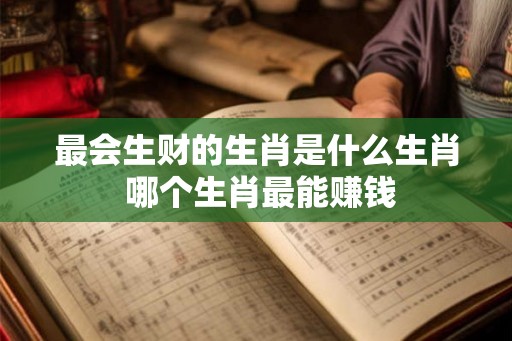 最会生财的生肖是什么生肖 哪个生肖最能赚钱