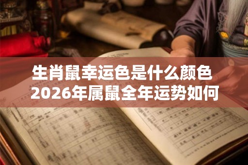 生肖鼠幸运色是什么颜色 2026年属鼠全年运势如何