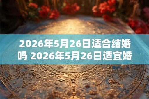 2026年5月26日适合结婚吗 2026年5月26日适宜婚礼吗