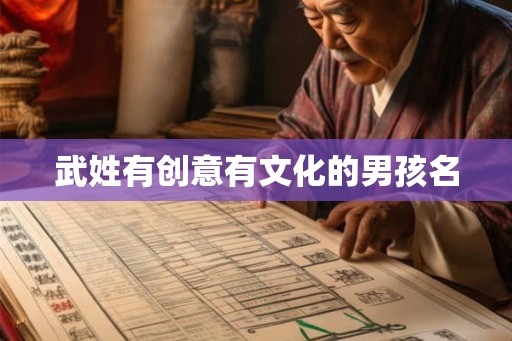 武姓有创意有文化的男孩名