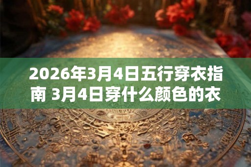 2026年3月4日五行穿衣指南 3月4日穿什么颜色的衣服