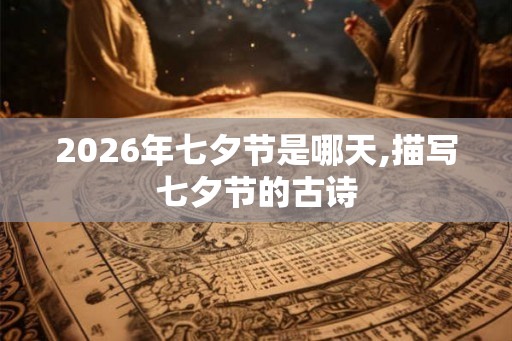 2026年七夕节是哪天,描写七夕节的古诗 2026年七夕节是哪天,描写七夕节的古诗
