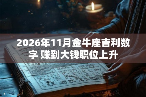 2026年11月金牛座吉利数字 赚到大钱职位上升