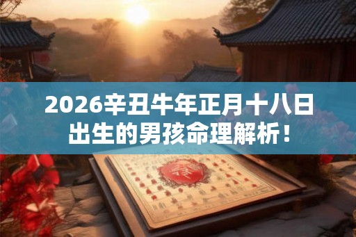 2026辛丑牛年正月十八日出生的男孩命理解析！