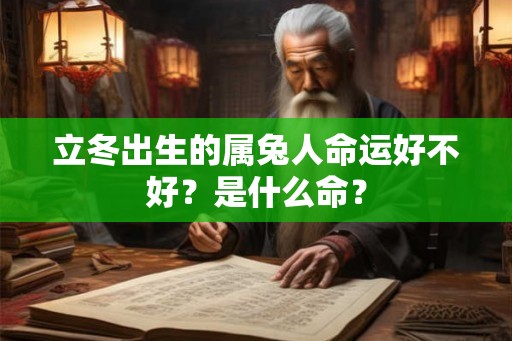 立冬出生的属兔人命运好不好?是什么命? 立冬出生的属兔人命运好不好?是什么命?
