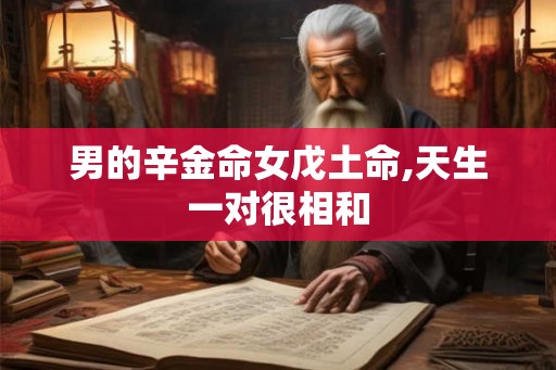 男的辛金命女戊土命,天生一对很相和