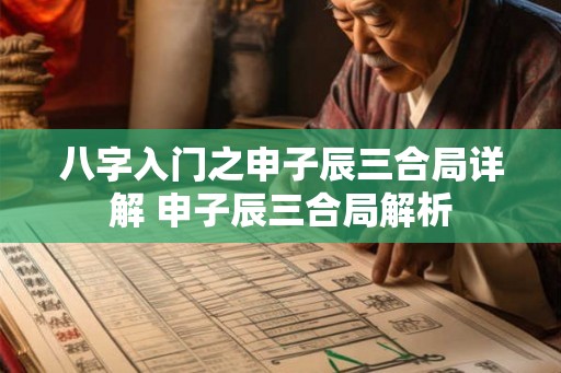 八字入门之申子辰三合局详解 申子辰三合局解析