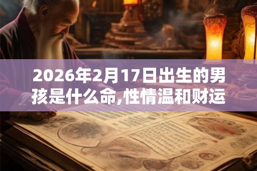 2026年2月17日出生的男孩是什么命,性情温和财运不错 2026年2月17日出生的男孩是什么命,性情温和财运不错
