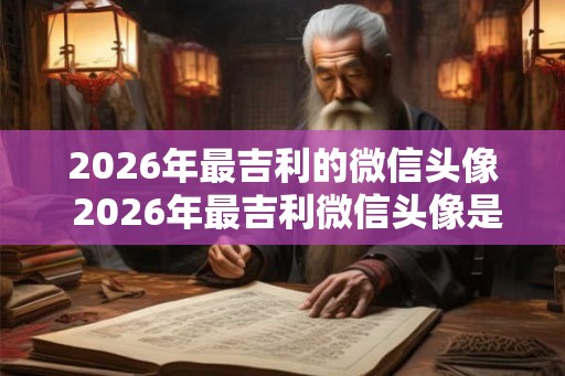 2026年最吉利的微信头像 2026年最吉利微信头像是什么 2026年最吉利的微信头像 2026年最吉利微信头像是什么