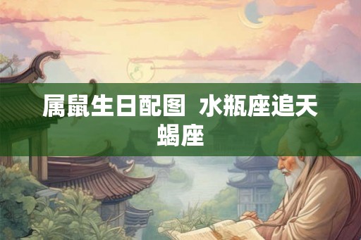 属鼠生日配图  水瓶座追天蝎座