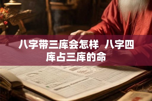 八字带三库会怎样  八字四库占三库的命