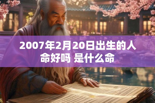 2007年2月20日出生的人命好吗 是什么命