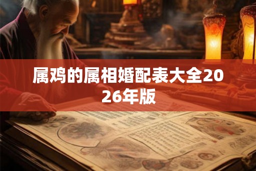 属鸡的属相婚配表大全2026年版