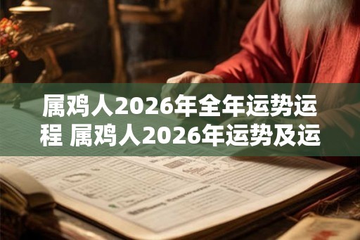 属鸡人2026年全年运势运程 属鸡人2026年运势及运程每月运程