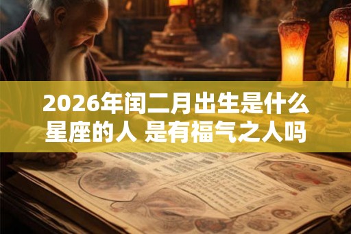 2026年闰二月出生是什么星座的人 是有福气之人吗