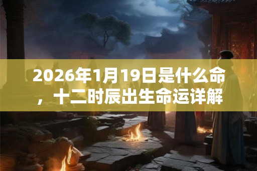 2026年1月19日是什么命，十二时辰出生命运详解