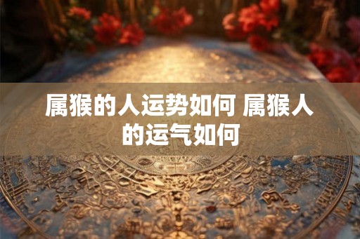 属猴的人运势如何 属猴人的运气如何 属猴的人运势如何 属猴人的运气如何