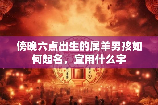 傍晚六点出生的属羊男孩如何起名，宜用什么字