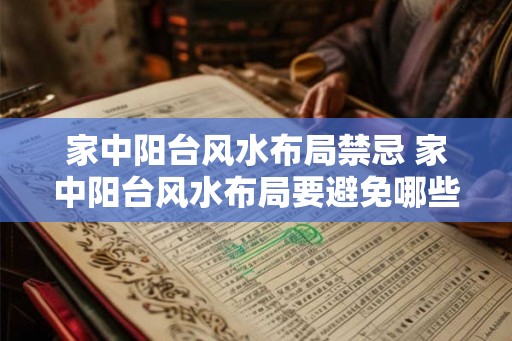 家中阳台风水布局禁忌 家中阳台风水布局要避免哪些禁忌 家中阳台风水布局禁忌 家中阳台风水布局要避免哪些禁忌