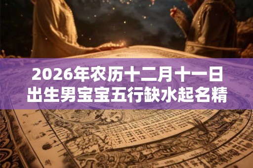 2026年农历十二月十一日出生男宝宝五行缺水起名精选