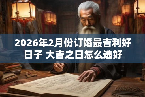 2026年2月份订婚最吉利好日子 大吉之日怎么选好