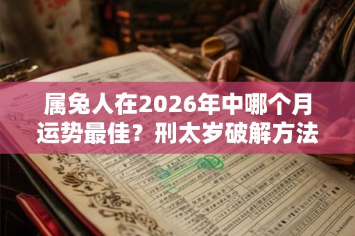 属兔人在2026年中哪个月运势最佳？刑太岁破解方法