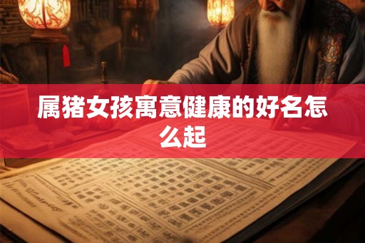 属猪女孩寓意健康的好名怎么起