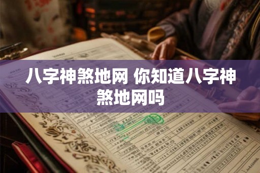 八字神煞地网 你知道八字神煞地网吗