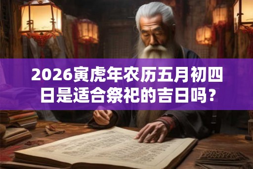 2026寅虎年农历五月初四日是适合祭祀的吉日吗？