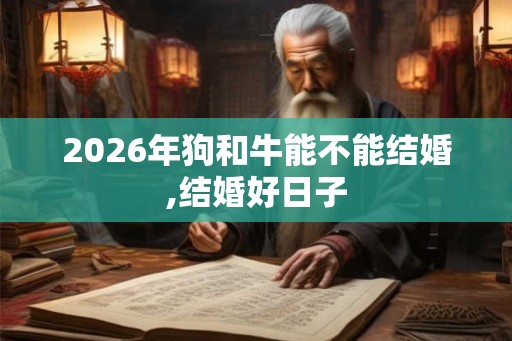 2026年狗和牛能不能结婚,结婚好日子