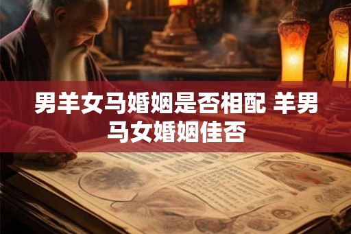 男羊女马婚姻是否相配 羊男马女婚姻佳否