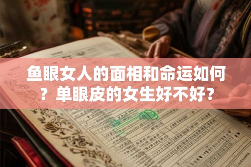 鱼眼女人的面相和命运如何？单眼皮的女生好不好？