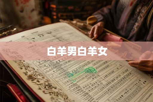 白羊男白羊女