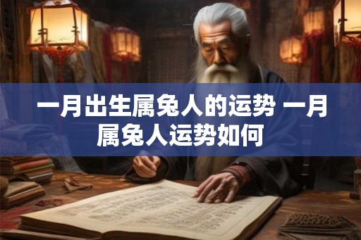 一月出生属兔人的运势 一月属兔人运势如何