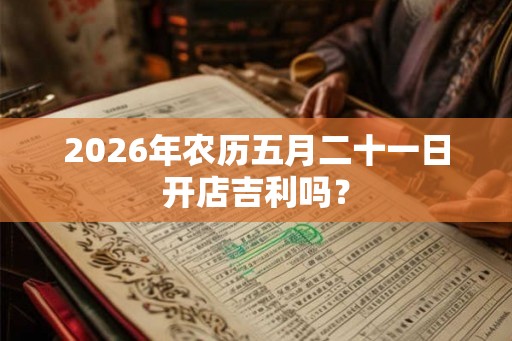 2026年农历五月二十一日开店吉利吗？