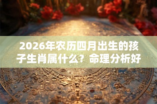 2026年农历四月出生的孩子生肖属什么?命理分析好吗? 2026年农历四月出生的孩子生肖属什么?命理分析好吗?