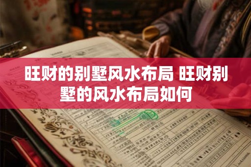 旺财的别墅风水布局 旺财别墅的风水布局如何