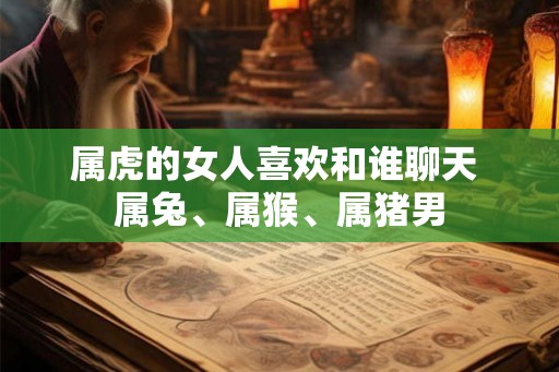 属虎的女人喜欢和谁聊天 属兔、属猴、属猪男