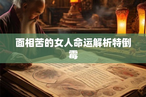 面相苦的女人命运解析特倒霉