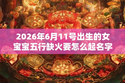 2026年6月11号出生的女宝宝五行缺火要怎么起名字