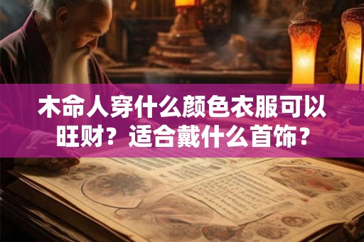 木命人穿什么颜色衣服可以旺财?适合戴什么首饰? 木命人穿什么颜色衣服可以旺财?适合戴什么首饰?