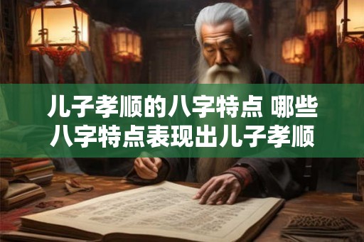 儿子孝顺的八字特点 哪些八字特点表现出儿子孝顺