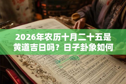 2026年农历十月二十五是黄道吉日吗？日子卦象如何？