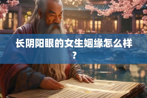 长阴阳眼的女生姻缘怎么样？