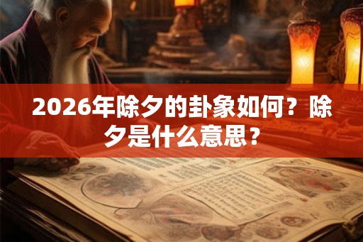 2026年除夕的卦象如何？除夕是什么意思？
