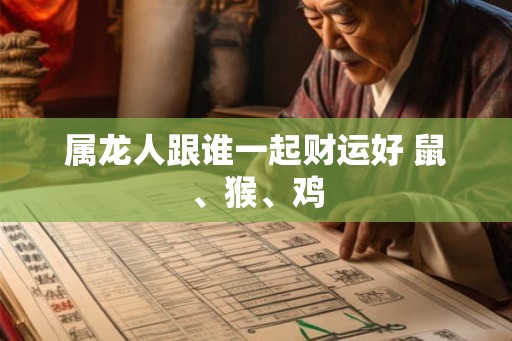 属龙人跟谁一起财运好 鼠、猴、鸡