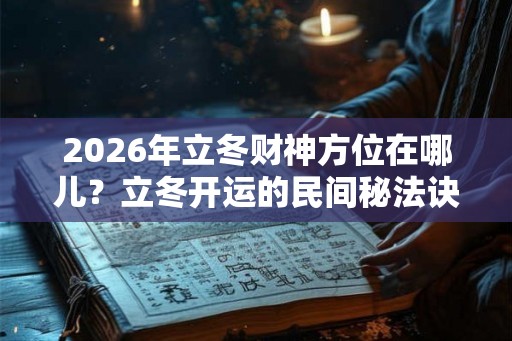 2026年立冬财神方位在哪儿？立冬开运的民间秘法诀窍